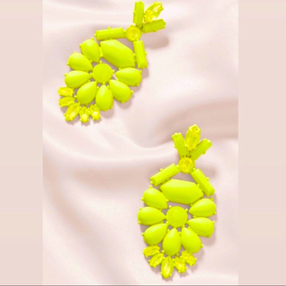 Stella & Dot | *ULTRARARES* Citron Yellow Heck Yes!!!\😄/Statement Earrings - Picture 7 of 16